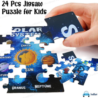 GalaxyQuest | Découvrez l'univers - Puzzle système solaire en bois pour enfants